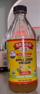 Citrus Ginger Apple Cider Organic Vinegar With The 'Mother'