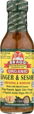 Ginger Sesame Organic Dressing & Marinade With Apple Cider Vinegar