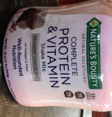 Complete protien & vitamin shake mix Decadent Chocolate