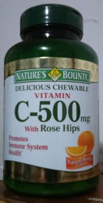 Delicious Chewable Vitamin C With Rose Hips
