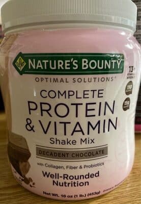 Protein & Vitamin Shake Mix with Collagen, Fiber, Probiotics
