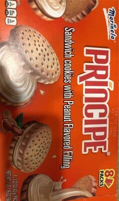 Sandwich Cookies With Peanut Flavored Filling