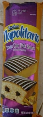 Orange Flavored Napolitano Cake With Raisins