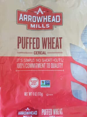ARROWHEAD MILLS, PUFFED WHEAT CEREAL
