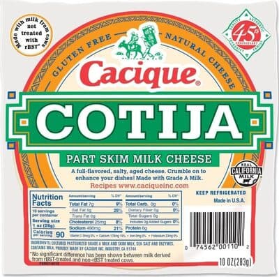 Cotija Part Skim Milk Natural Cheese