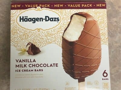 Vanilla Milk Chocolate Ice Cream Bars