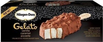 Caramel Cone Caramel Ribbons in Creamy Vanilla Ice Cream Enrobed in Rich Milk Chocolate and Cone Pieces Ice Cream Bar