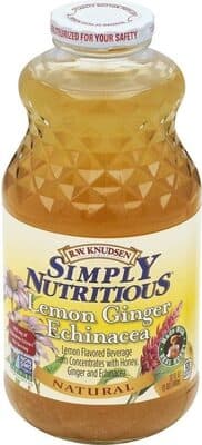 Lemon Ginger Echinacea Flavored Beverage From Concentrates With Honey, Ginger And Echinacea