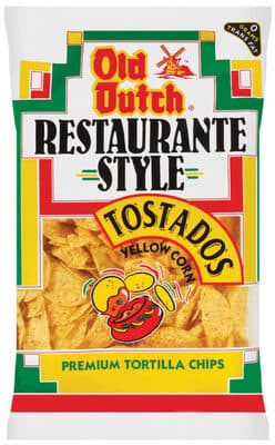 Restaurante Style Premium Tortilla Chips, Tostados, Yellow Corn