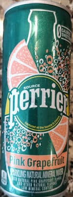 Pink Grapefruit Flavor Sparkling Natural Mineral Water