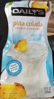 Pina colada frozen cocktail