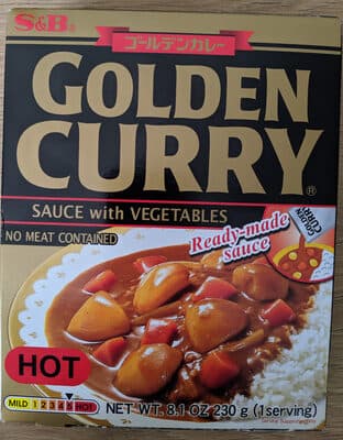 S&B Golden Curry Sauce With Vegetables, Hot