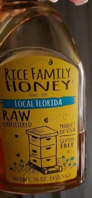Rice Honey Local Florida