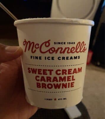Sweet Cream Caramel Brownie Fine Ice Creams