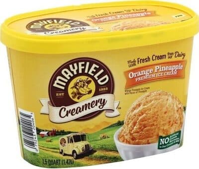 Premium Ice Cream, Orange Pineapple