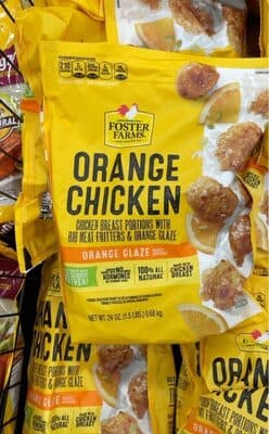 Orange Chicken Breast Portions With Rib Meat Fritters & Orange Glaze