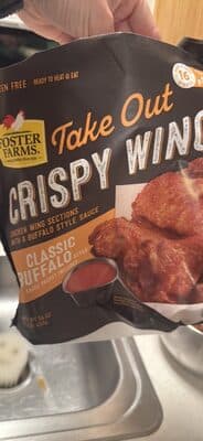 Foster Farms Take Out Crispy Chicken Wings Classic Buffalo Style