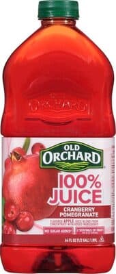 Cranberry Pomegranate Flavored Apple Juice Blend From Concentrate