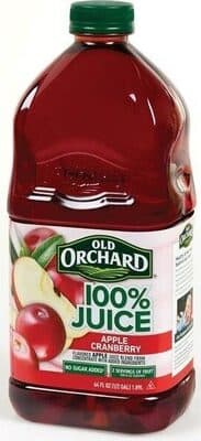 Apple Cranberry Flavored Apple Juice Blend From Concentrate