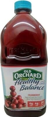 Cranberry Reduced Sugar Juice Cocktail From Concentrate