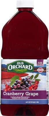 Cranberry Grape Flavored Juice Cocktail From Concentrate