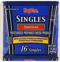 American Pasteurized Prepared Cheese Product Singles
