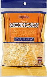Mexican A Blend Of Monterey Jack, Cheddar, Queso Quesadilla And Asadero Finely Shredded Cheeses