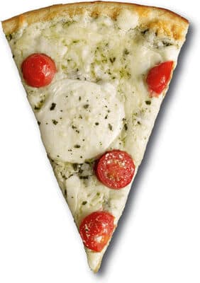Pesto Fresh Mozzarella, Cherry Tomato & Basil, Romano, Provolone, Mozzarella & Parmesan Thin Artisan Crust Pizza