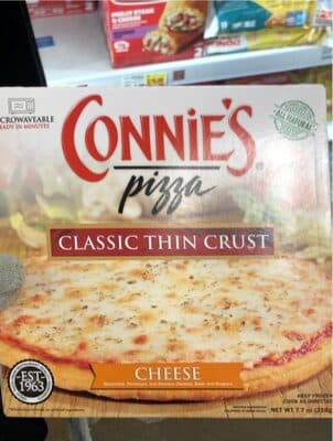 Cheese Mozzarella, Parmesan, and Romano Cheeses, Basil, and Oregano Classic Thin Crust Pizza