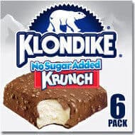 Krunch Flavored Vanilla No Sugar Added Light Ice Cream In A Milk Chocolate Flavored Coating And Crispy Rice Pieces Bars