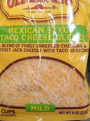 Mild Mexican Style Taco Cheese Blend