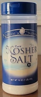 Nature's Supreme Pure Kosher Salt