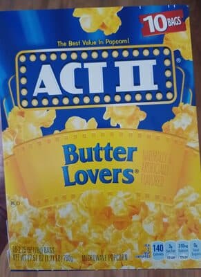 Act II Butter Lover's Popcorn