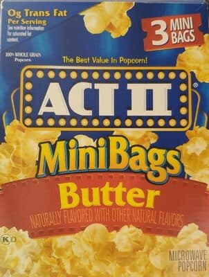 Microwave Popcorn Minibags, Butter