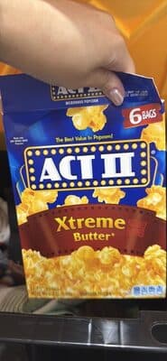 MICROWAVE POPCORN, XTREME BUTTER