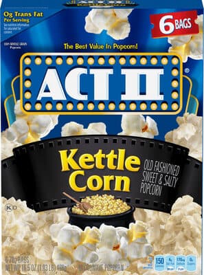 Kettle Corn Old Fashioned Sweet & Salty Microwave Popcorn