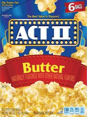 Microwave Popcorn, Butter
