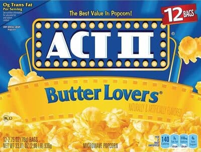 Butter Lovers Microwave Popcorn