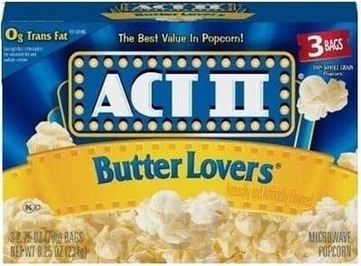 Act II Butter Lovers Popcorn