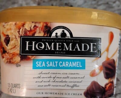 Sweet Cream Ice Cream With Swirls Of Sea Salt Caramel And Rich Chocolate-Covered Sea Salt Caramel Truffles