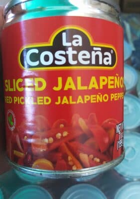 Red Pickled Jalapeno Sliced Peppers
