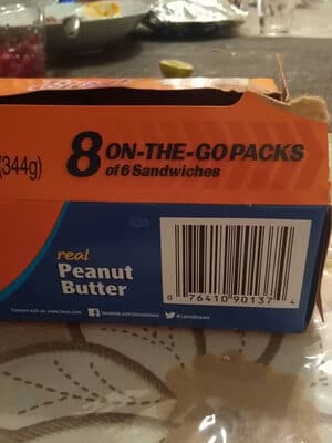 Peanut Butter Toastchee Sandwich Crackers