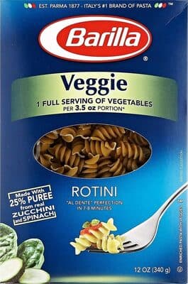 Enriched Pasta with Veggies, Rotini