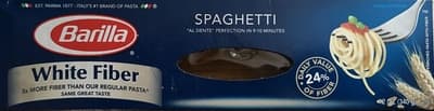 Enriched Pasta With White Fiber, Spaghetti