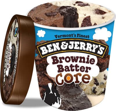 Brownie Batter Core Chocolate & Vanilla Ice Creams With Fudge Brownies