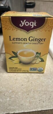 Yogi Tea Bags Caffeine Free Lemon Ginger Herbal Supplement
