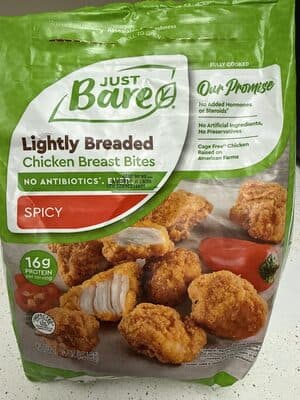 Just Bare Lightly Breaded Chicken Breast Spicy Bites