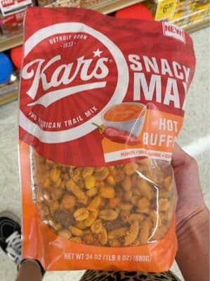 Hot Buffalo Peanuts, Corn Nuts, Almonds, Corn Sticks Snack Max