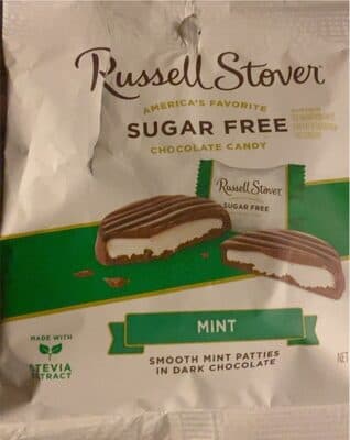 Mint Sugar Free Smooth Mint Patties in Dark Chocolate Candy