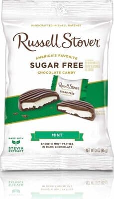 Russell Stover, Sugar Free Mint Patties Covered In Dark Chocolate